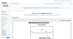 Desktop Screenshot of explainxkcd.com